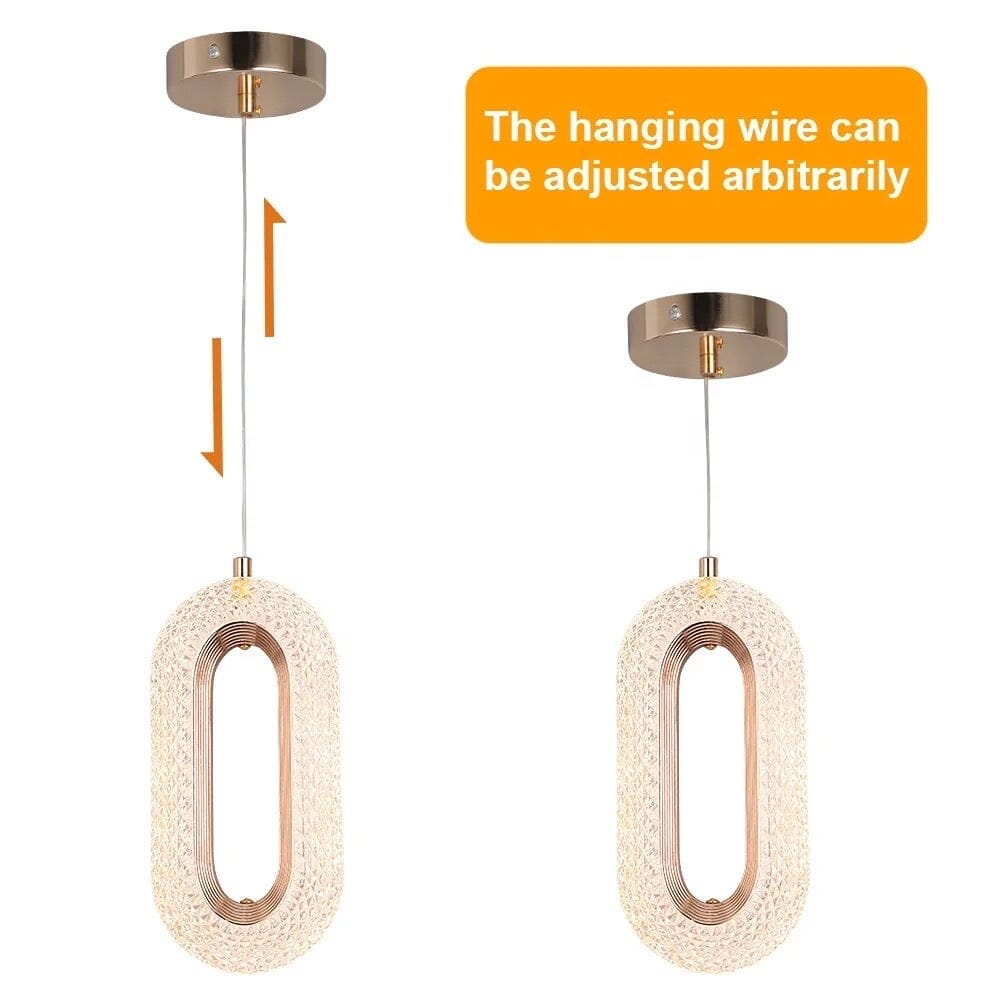 Selene Two Tier Crystal Pendant Light With Glass Prisms