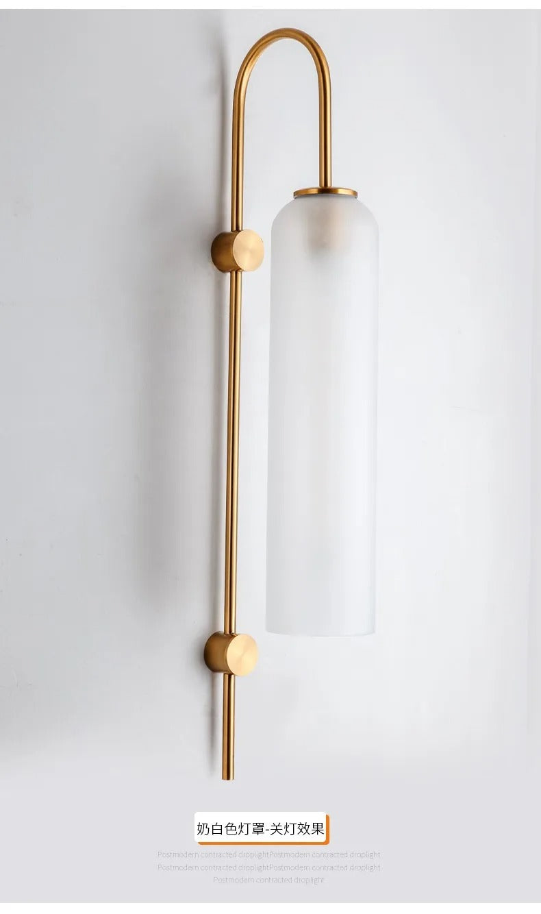 Aurea Nordic Style Sky Blue Glass Lampshade For Living Room