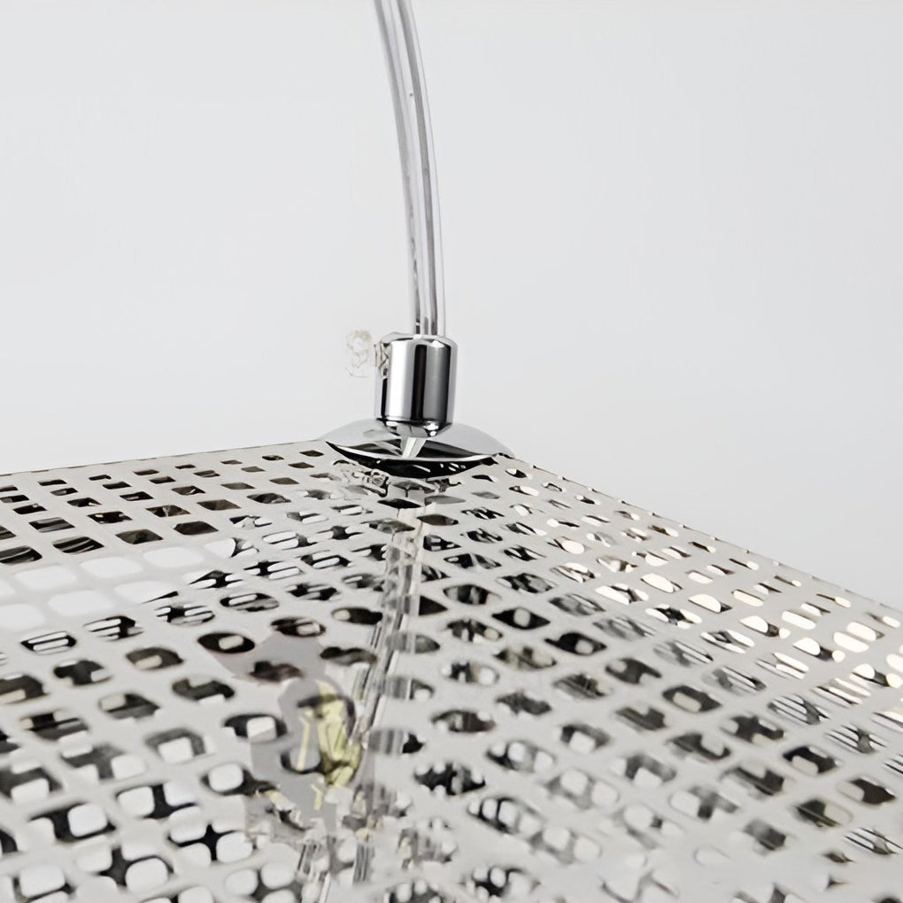 AstraLume | Geometric Round Pendant Lamp In Electrolytic Metal