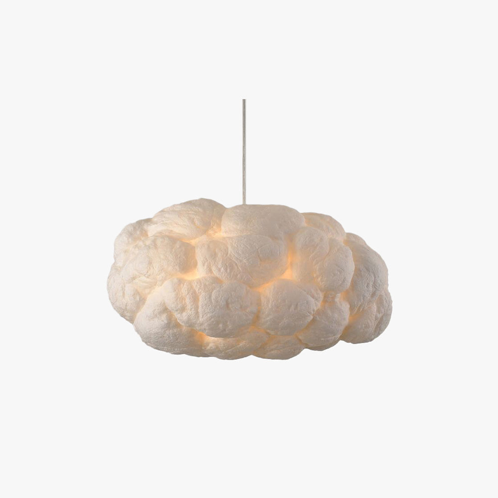 NebulaGlow Cloud LED Pendant Light In White PVC Cotton