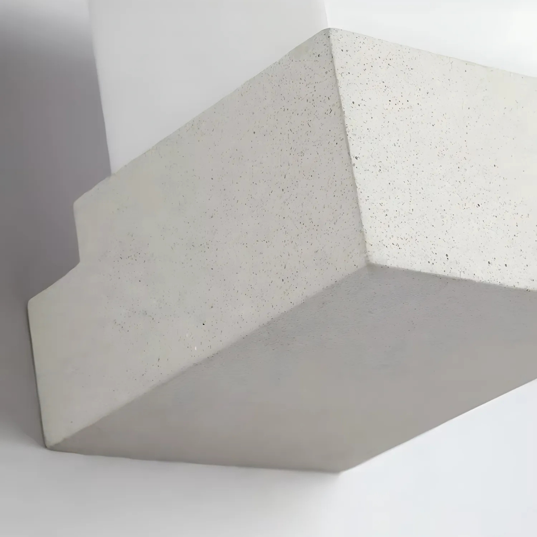 TerraGlow Outdoor LED Lamp With Borosilicate Glass Diffuser Cement and Iron IP65