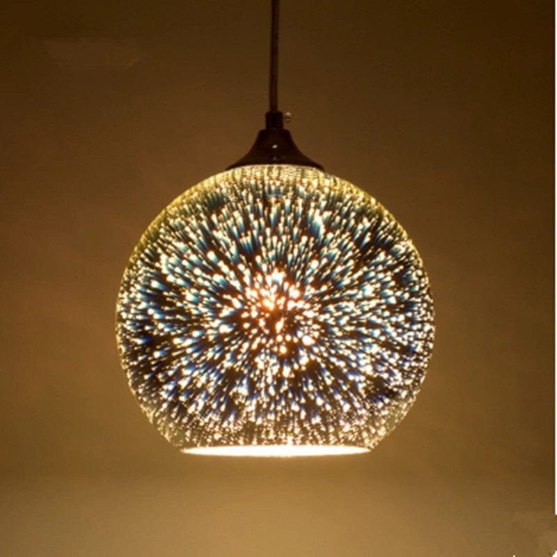 Astris Glass Pendant Light With Starry Glow Eco Friendly Edition