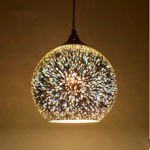 Astris Glass Pendant Light With Starry Glow Eco Friendly Edition