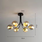 Lumenara Amber Glass Pendant Light With Soft Glow