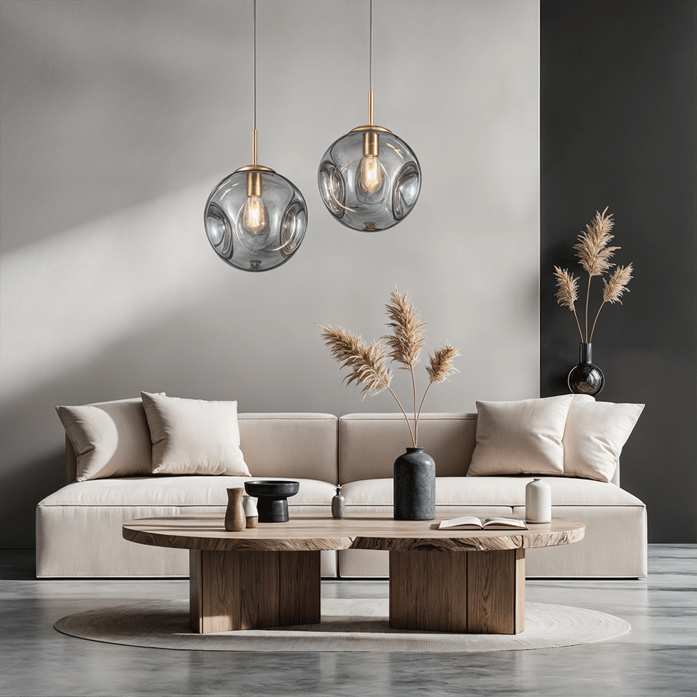 Novae Glass Pendant Light With Minimalist Silhouette