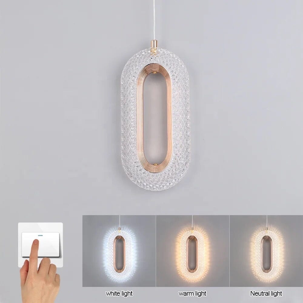 Selene Two Tier Crystal Pendant Light With Glass Prisms