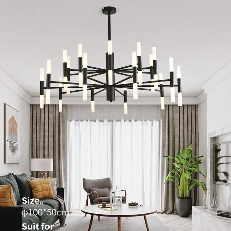 AstraGrid Nova Matrix LED Chandelier for Modern Interiors