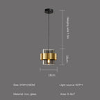 Aurelia Noir Brass Glass Chandelier With Smoke Glass Shades