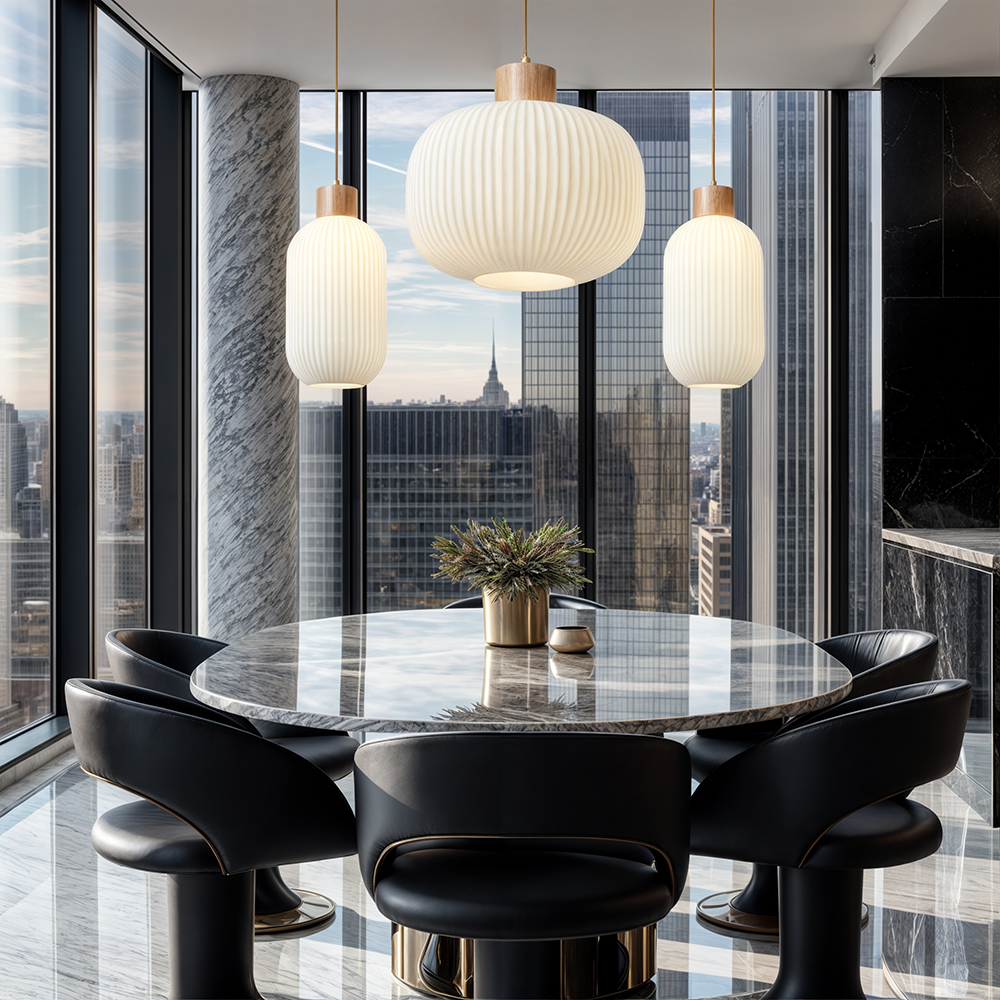 NovaLume Glass Ceiling Light Modern Durable Glow Design