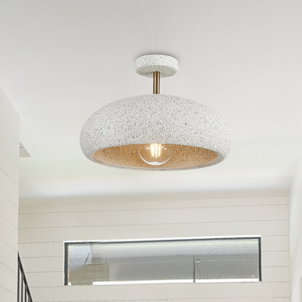 NovaLume Halo Ceiling Light With Speckled Finish Texture