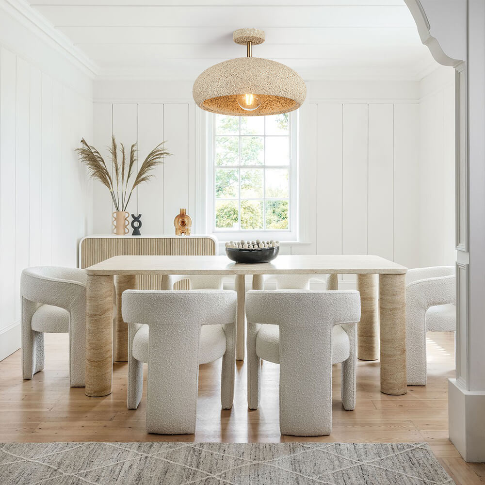 NovaLume Halo Ceiling Light With Speckled Finish Texture