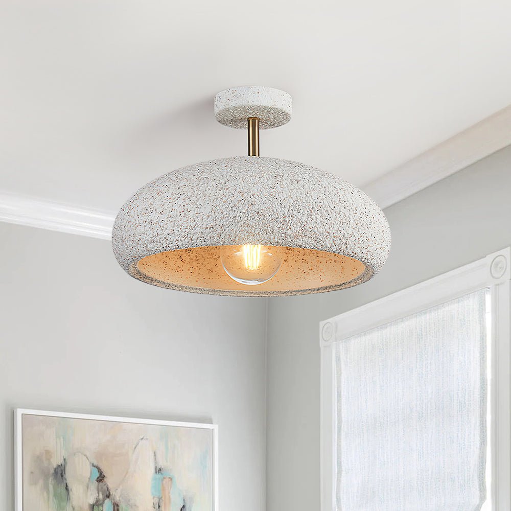 NovaLume Halo Ceiling Light With Speckled Finish Texture