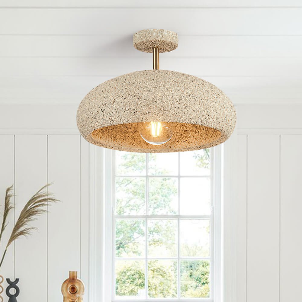 NovaLume Halo Ceiling Light With Speckled Finish Texture