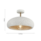 NovaLume Halo Ceiling Light With Speckled Finish Texture