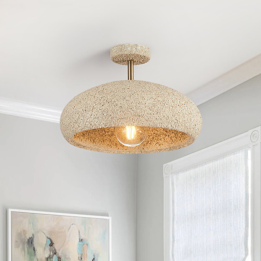 NovaLume Halo Ceiling Light With Speckled Finish Texture