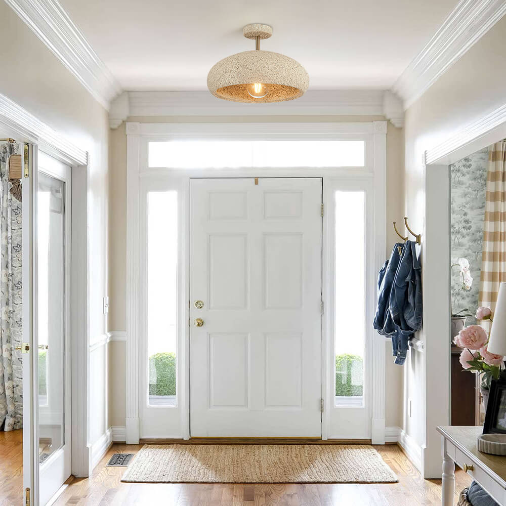 NovaLume Halo Ceiling Light With Speckled Finish Texture