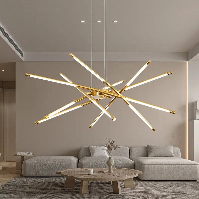 Nexa Angular Iron Chandelier Elite Lighting Fixture