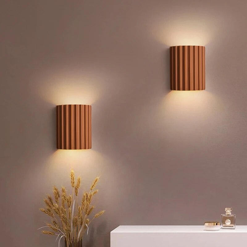 LumaNova Resin Wall Light for Modern Living Spaces