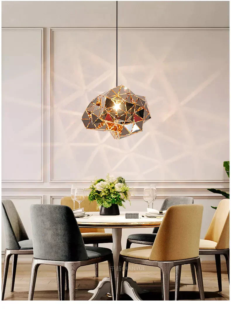 NovaGrid Stainless Steel Geometric Modern Pendant Lights