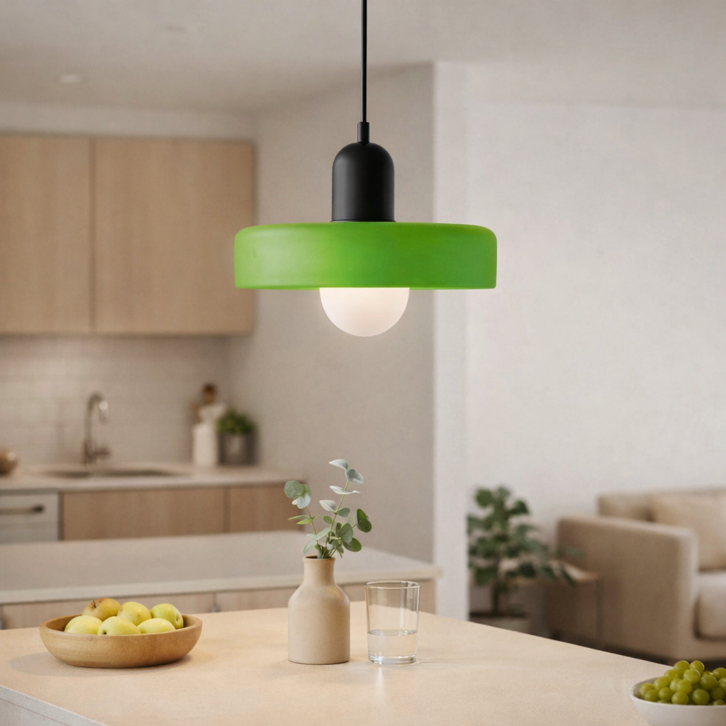 Astraeon mennyezeti lámpa Bauhaus ihlette színes üvegből beltéri használatra