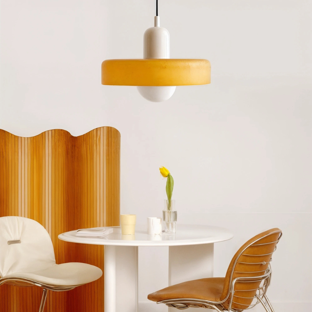 Astraeon mennyezeti lámpa Bauhaus ihlette színes üvegből beltéri használatra