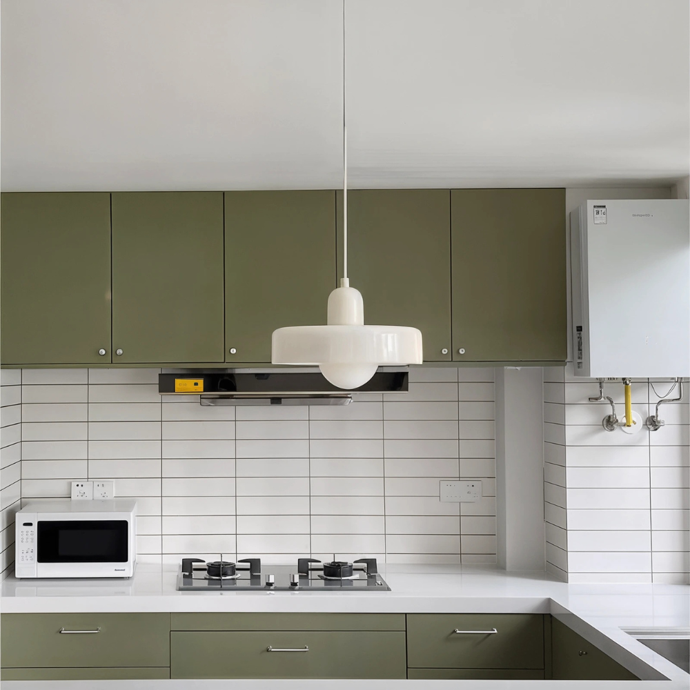 Astraeon mennyezeti lámpa Bauhaus ihlette színes üvegből beltéri használatra