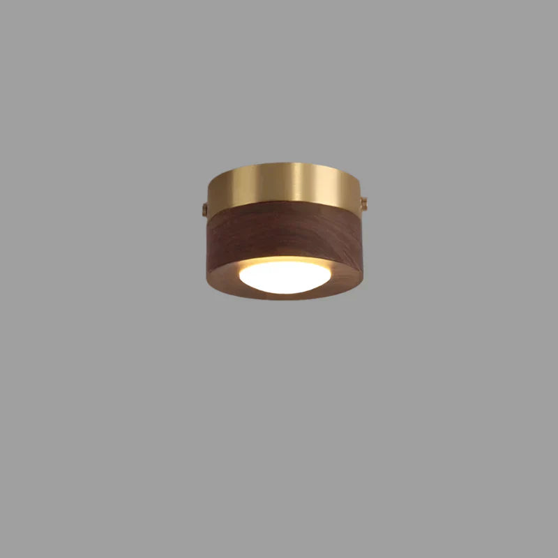 SylvaLume Walnut LED Ceiling Light Soft Ambient Glow