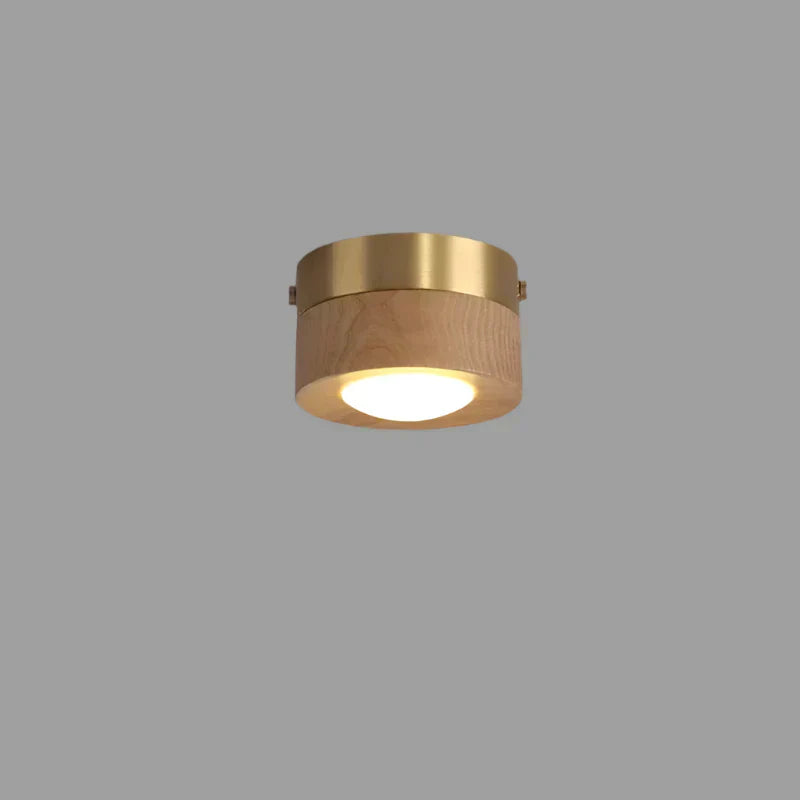 SylvaLume Walnut LED Ceiling Light Soft Ambient Glow