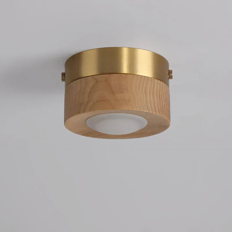 SylvaLume Walnut LED Ceiling Light Soft Ambient Glow