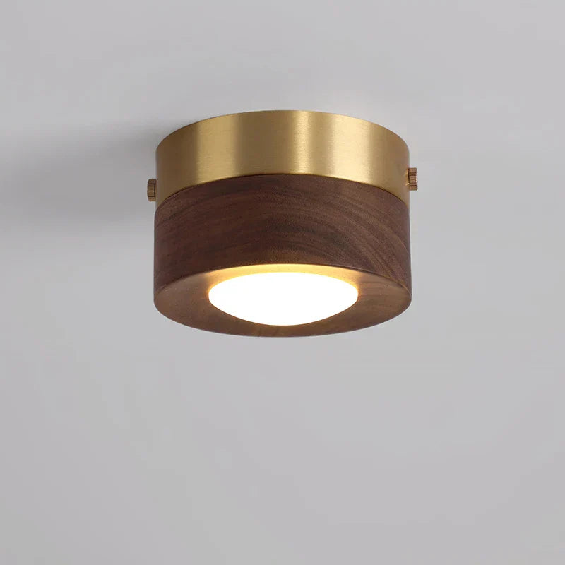 SylvaLume Walnut LED Ceiling Light Soft Ambient Glow