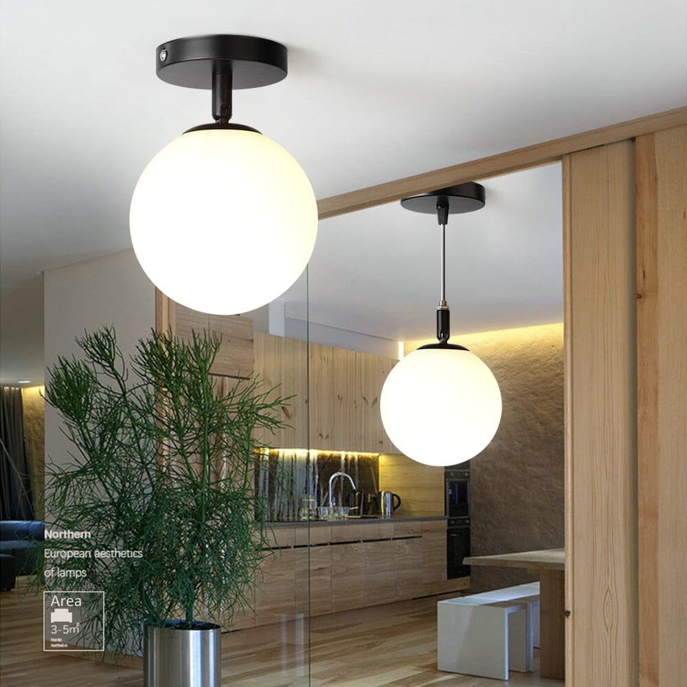 LumaNova Orb Glow Ceiling Light For Living Rooms With Warm Glow
