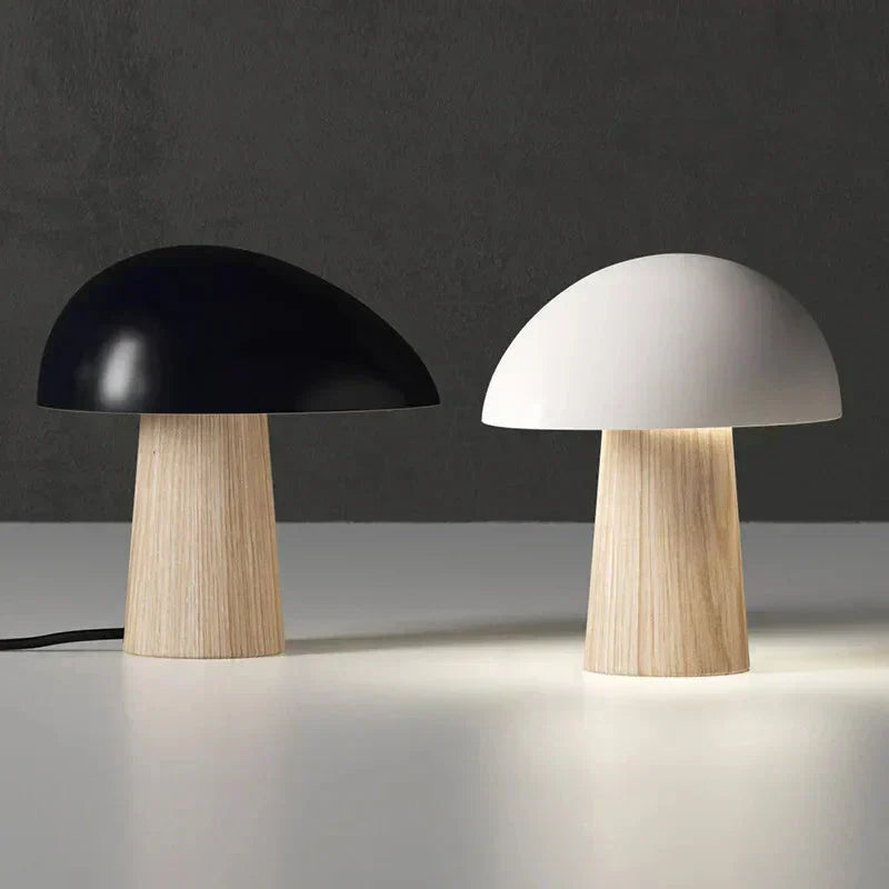 Orion Wood and Metal LED Table Lamp Series by Vrimlie