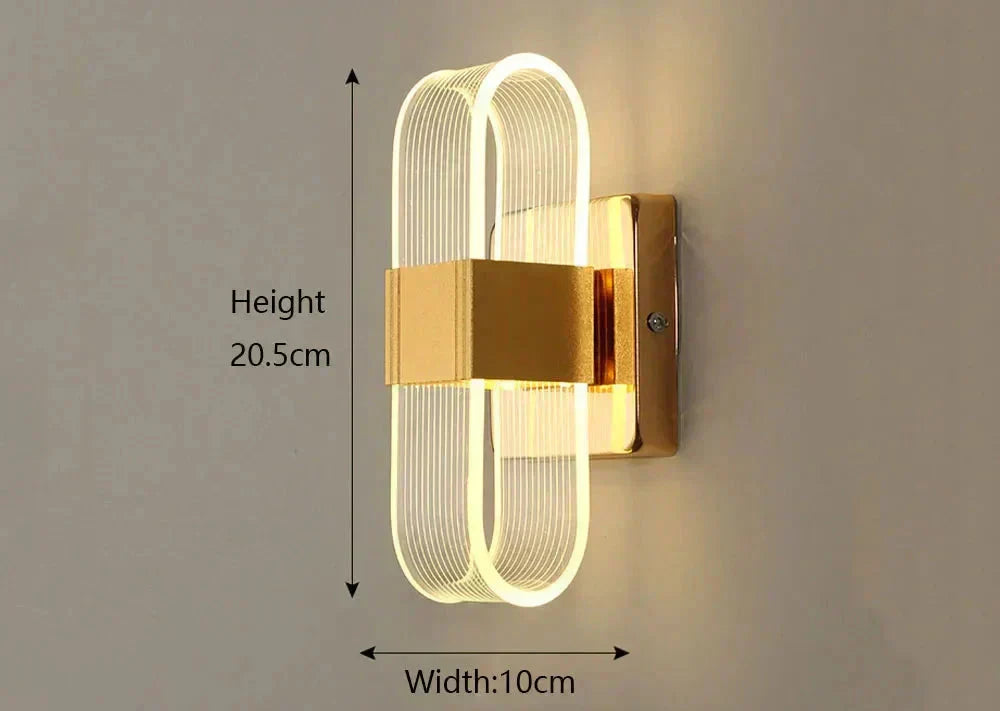 LumaNova Aluminum LED Wall Sconces Modern Glow Collection
