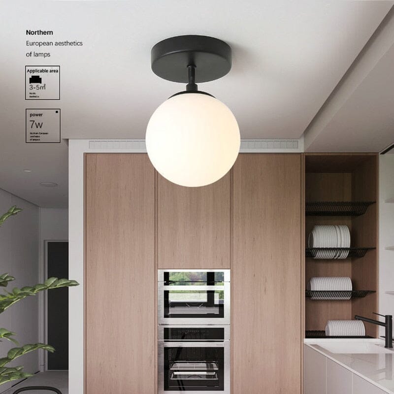 LumaNova Orb Glow Ceiling Light For Living Rooms With Warm Glow