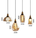 Luminara Vintage Amber Glass Pendant Lamp With Warm LED Glow