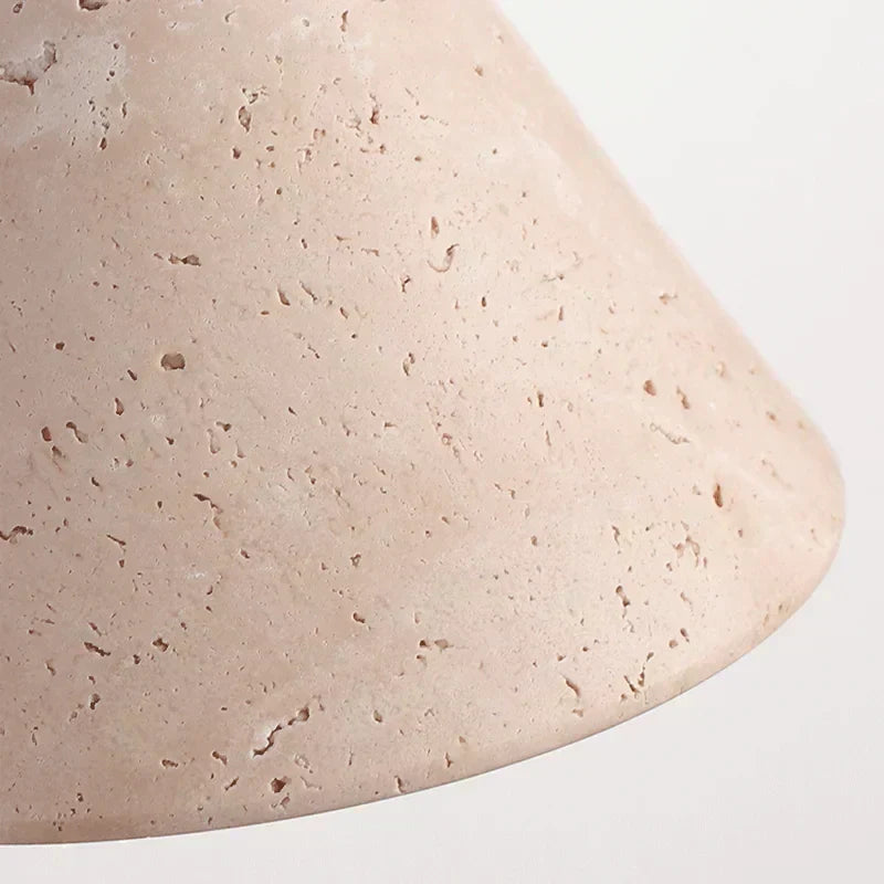 AeroLux Sconce Yellow Travertine Wood Wall Light LED E27