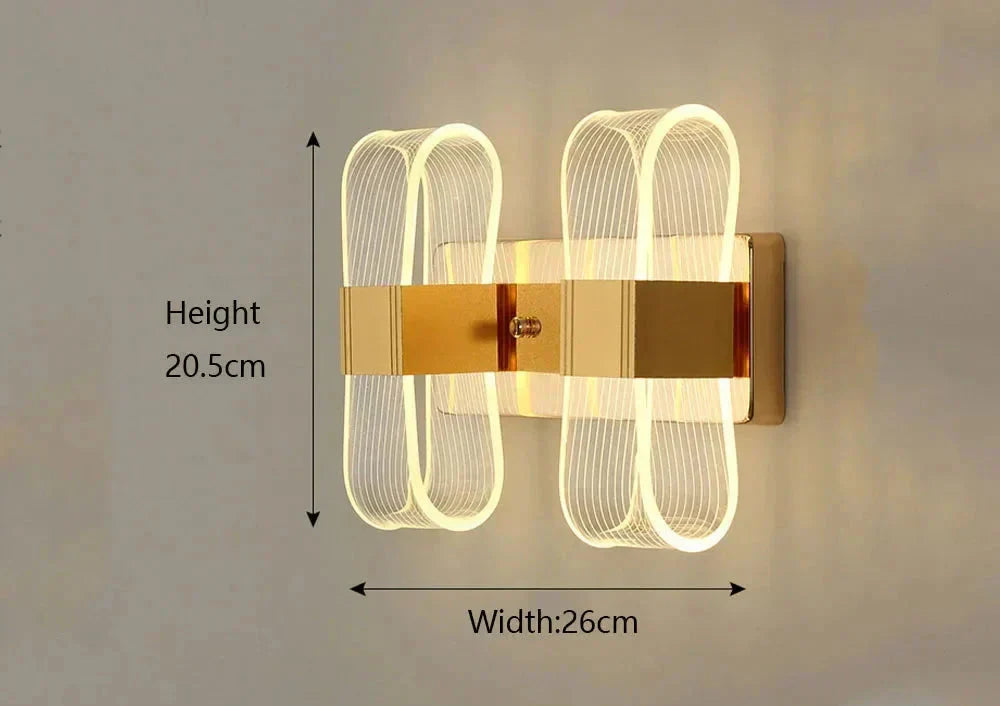 LumaNova Aluminum LED Wall Sconces Modern Glow Collection