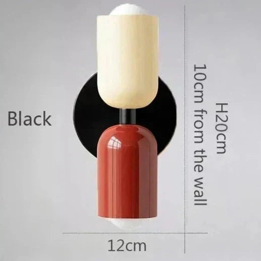 NovaLume Warm Glow Two-Light LED Wall Lamps for Home