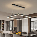 Geometric Square Pendant Chandelier With Contemporary Glow