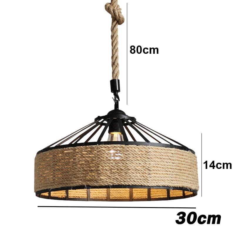 Ropehaven Pendant Light With Vintage Distressed Metal Shade