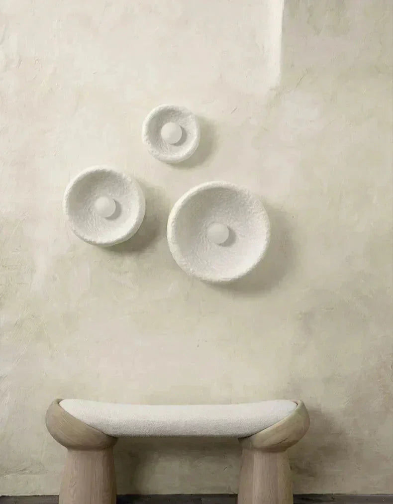 Aurelo Resin Wall Lamp Series With Integrated LED Light Source