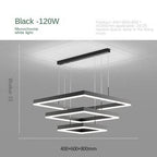 Geometric Square Pendant Chandelier With Contemporary Glow