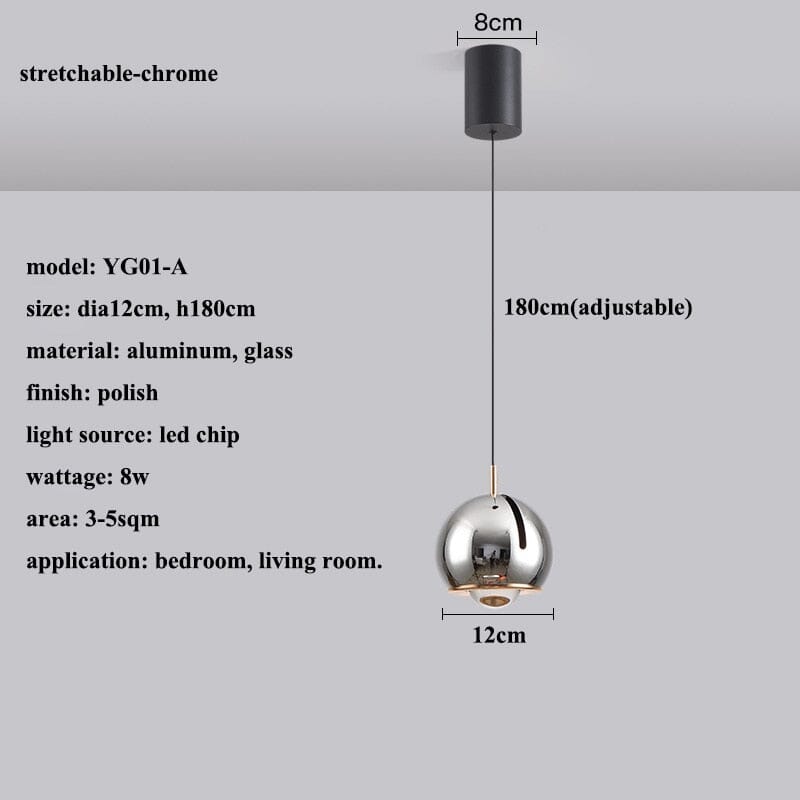 AstraLume Adjustable Angle LED Pendant Light Dimmable