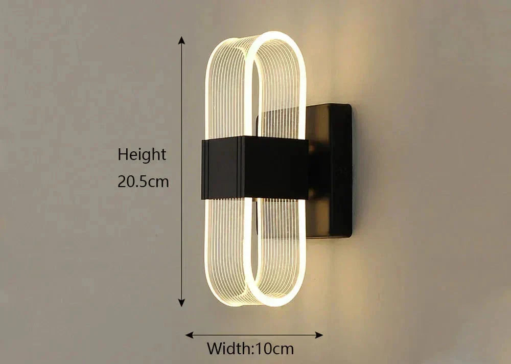 LumaNova Aluminum LED Wall Sconces Modern Glow Collection