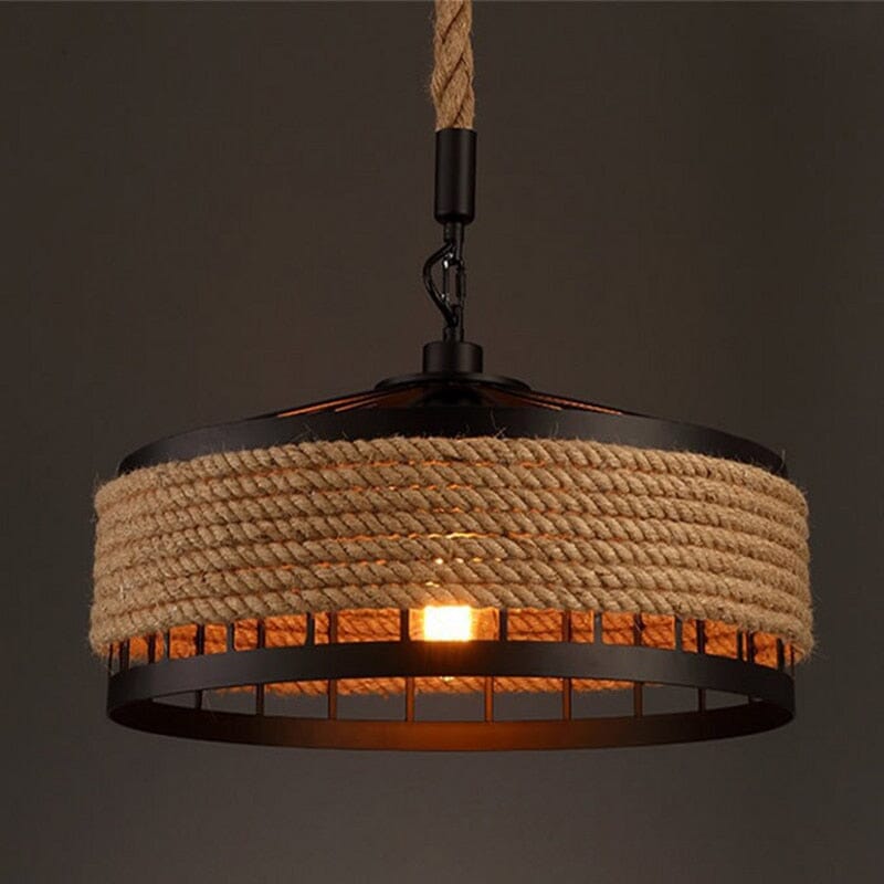 Ropehaven Pendant Light With Vintage Distressed Metal Shade