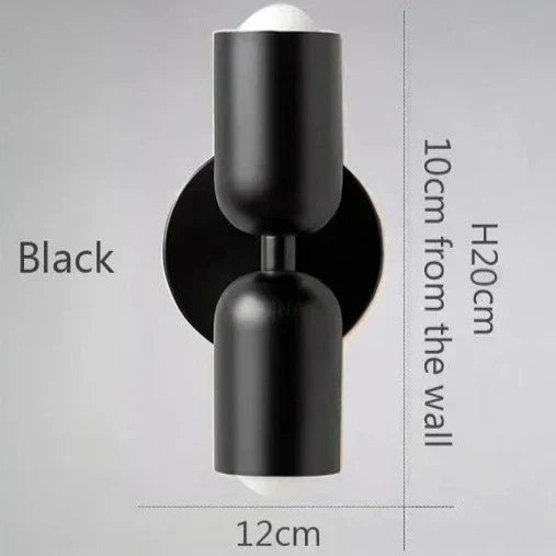 NovaLume Warm Glow Two-Light LED Wall Lamps for Home