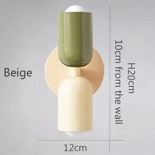 NovaLume Warm Glow Two-Light LED Wall Lamps for Home