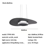 NovaLume LED Round Aluminum Pendant Light With Glass Shades