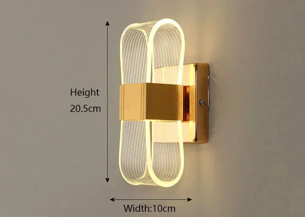 LumaNova Aluminum LED Wall Sconces Modern Glow Collection