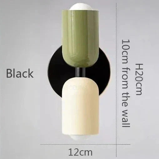 NovaLume Warm Glow Two-Light LED Wall Lamps for Home